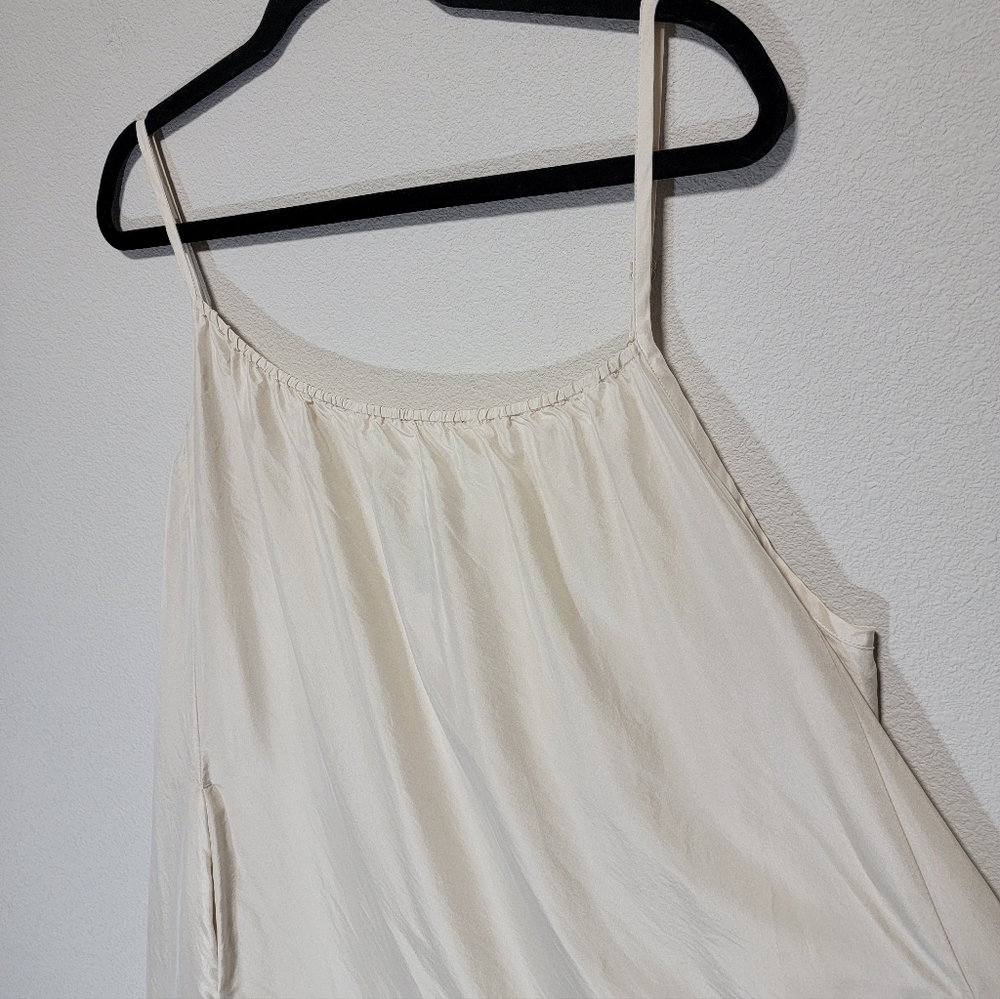 Eileen Fisher Washed Silk Cami Dress Cream - Picture 5 of 13